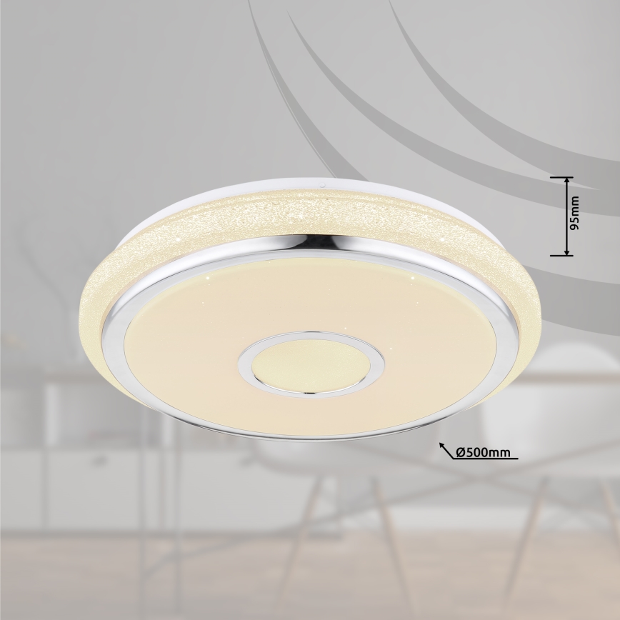 Globo - LED Димируем плафон LED/40W/230V 2700-6500K + дистанционно управление