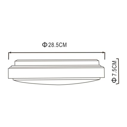 Globo - LED Плафониера LED/18W/230V 3000K