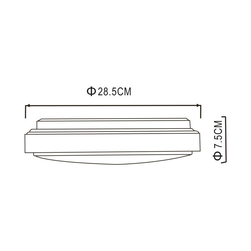 Globo - LED Плафониера LED/18W/230V 3000K