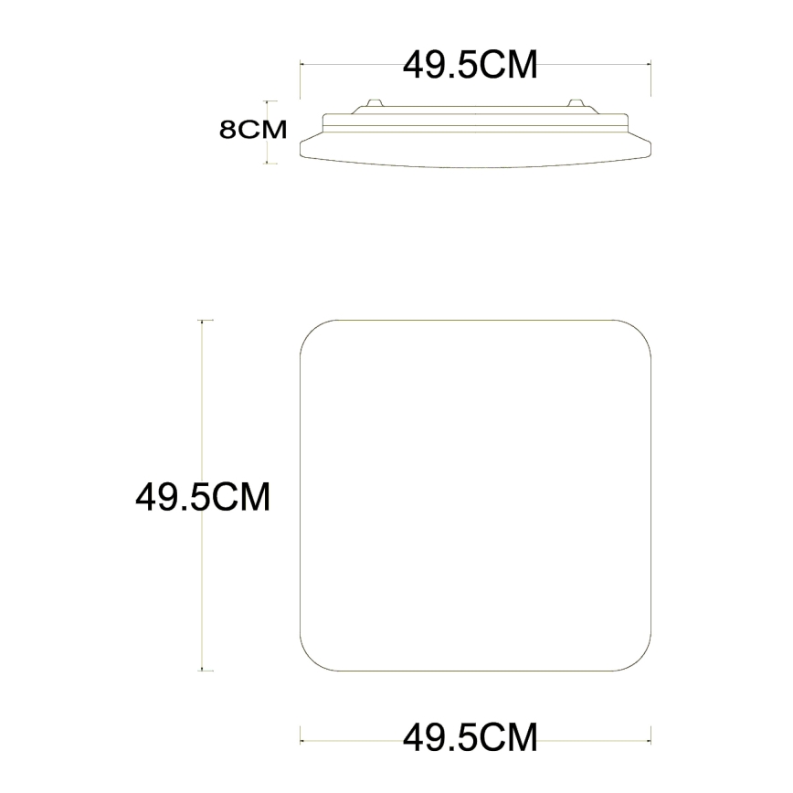 Globo - LED Димируем плафон LED/40W/230V 2700-6500K Ø 50 см Wi-Fi Tuya + дистанционно управление