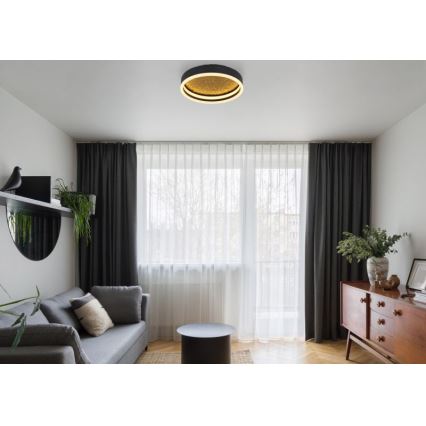 Globo - LED Плафон LED/24W/230V Ø 30 см черен