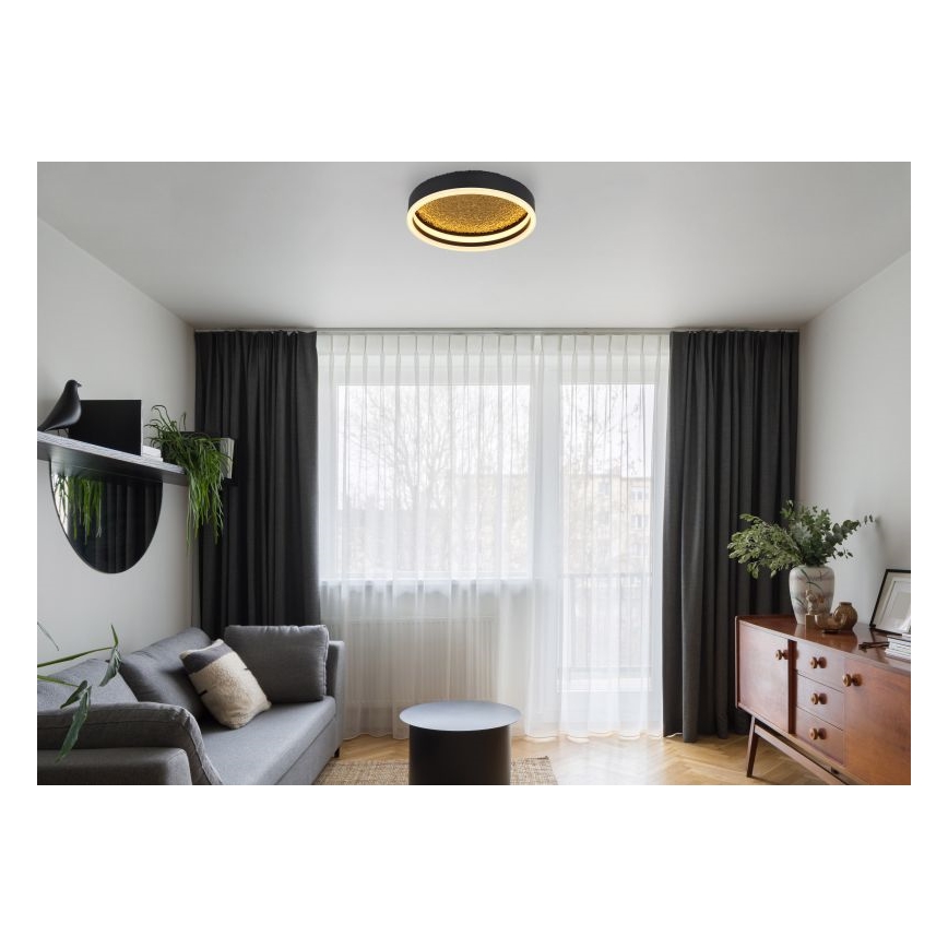 Globo - LED Плафон LED/24W/230V Ø 30 см черен