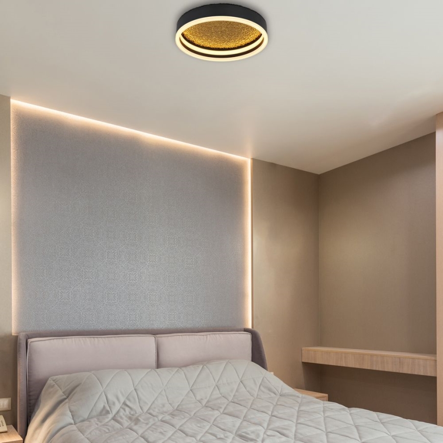 Globo - LED Плафон LED/24W/230V Ø 30 см черен