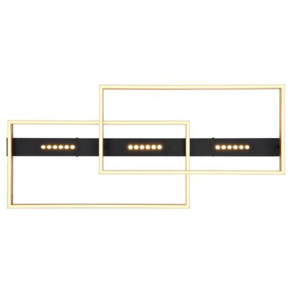Globo 48461-54 - LED таванно осветително тяло LUFFY LED/54W/230V 39,8x90 cm черно/златно