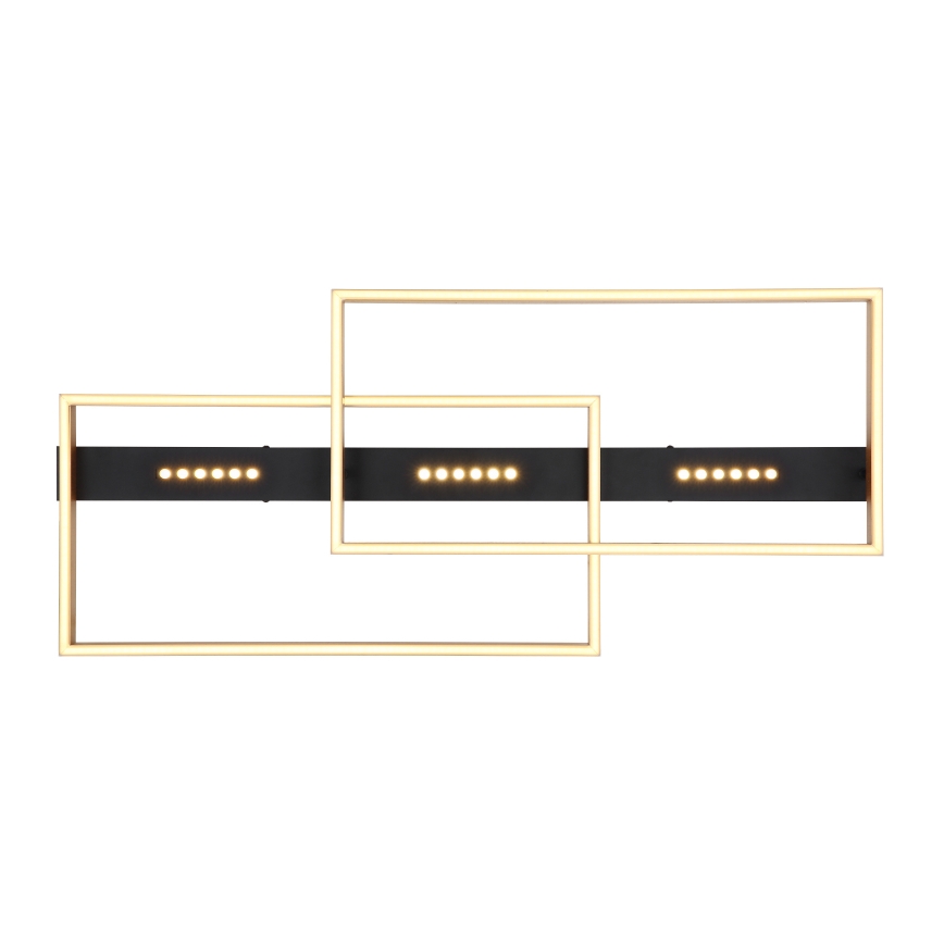 Globo 48461-54 - LED таванно осветително тяло LUFFY LED/54W/230V 39,8x90 cm черно/златно