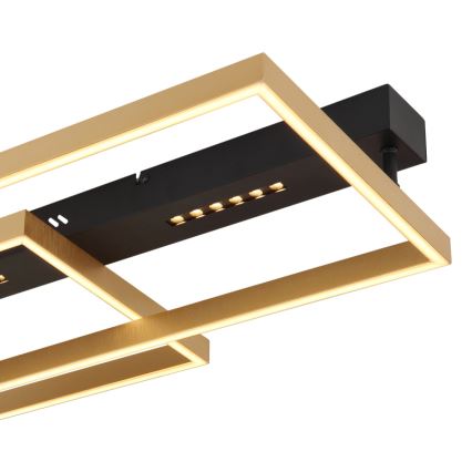 Globo 48461-54 - LED таванно осветително тяло LUFFY LED/54W/230V 39,8x90 cm черно/златно