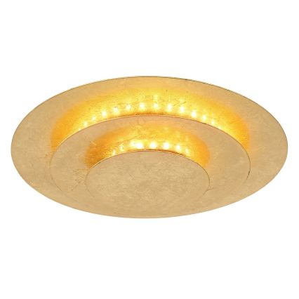 Globo - LED таванен плафон, 18 W, 230 V, 3000 K, Ø 18 см, златист