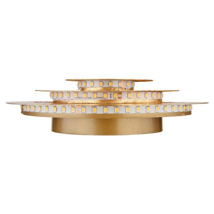 Globo - LED таванен плафон, 18 W, 230 V, 3000 K, Ø 18 см, златист