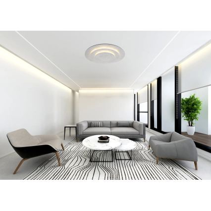 Globo - LED таванно осветително тяло LED/40W/230V 3000K Ø 49 см сребристо