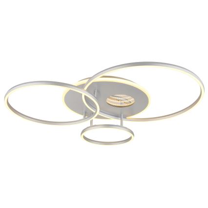 Globo - LED димируемо таванно осветително тяло LED/54W/230V 2700-6500K 90x70 cm сребристо + дистанционно управление