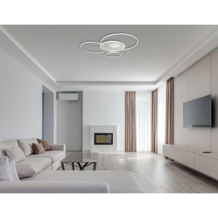 Globo - LED Димируем плафон LED/70W/230V 2700-6500K матов хром + дистанционно управление