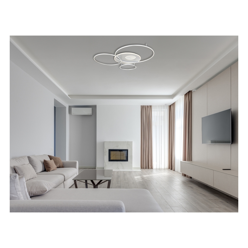 Globo - LED Димируем плафон LED/70W/230V 2700-6500K матов хром + дистанционно управление