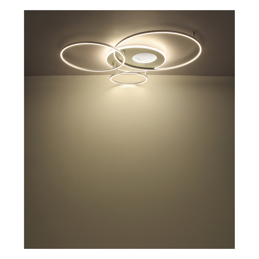 Globo - LED Димируем плафон LED/70W/230V 2700-6500K матов хром + дистанционно управление