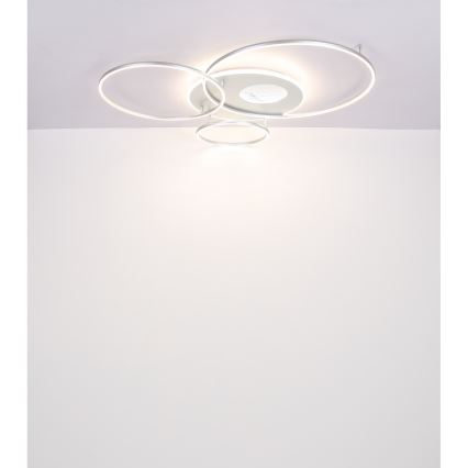 Globo - LED Димируем плафон LED/70W/230V 2700-6500K матов хром + дистанционно управление