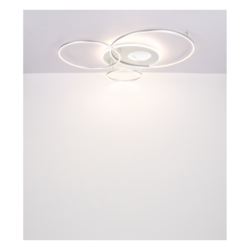 Globo - Димируемо LED таванно осветително тяло LED/70W/230V 2700-6500K матов хром + дистанционно управление