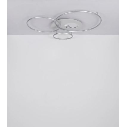 Globo - LED димируемо таванно осветително тяло LED/70W/230V 2700-6500K Wi-Fi Tuya матов хром + дистанционно управление