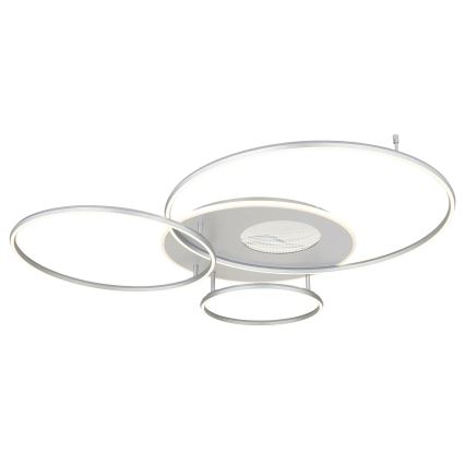 Globo - LED димируемо таванно осветително тяло LED/70W/230V 2700-6500K Wi-Fi Tuya матов хром + дистанционно управление