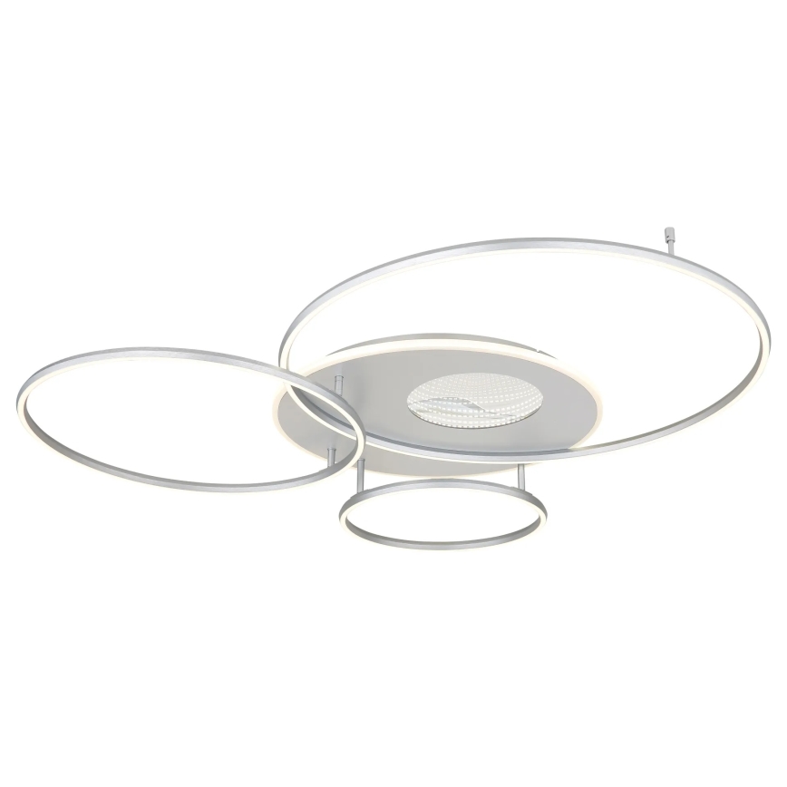 Globo - LED димируемо таванно осветително тяло LED/70W/230V 2700-6500K Wi-Fi Tuya матов хром + дистанционно управление