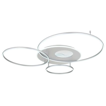 Globo - LED димируемо таванно осветително тяло LED/70W/230V 2700-6500K Wi-Fi Tuya матов хром + дистанционно управление