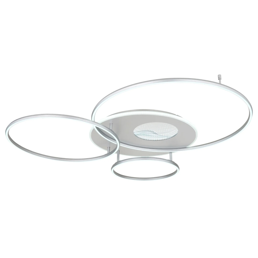 Globo - LED димируемо таванно осветително тяло LED/70W/230V 2700-6500K Wi-Fi Tuya матов хром + дистанционно управление