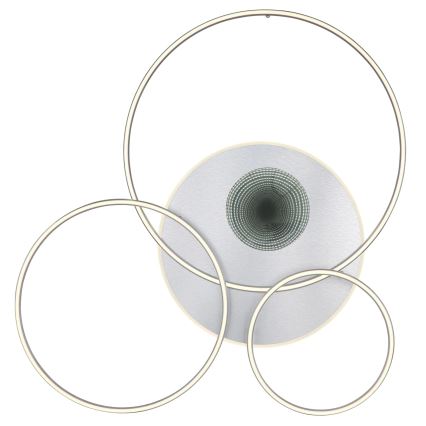 Globo - LED димируемо таванно осветително тяло LED/70W/230V 2700-6500K Wi-Fi Tuya матов хром + дистанционно управление