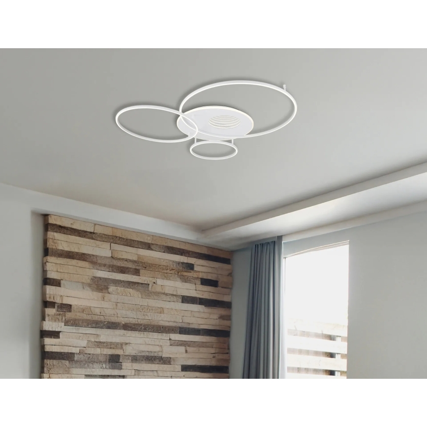 Globo - LED димируемо таванно осветително тяло LED/70W/230V 2700-6500K 105x26,5 cm бяло + дистанционно управление
