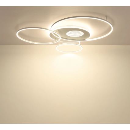 Globo - LED димируемо таванно осветително тяло LED/70W/230V 2700-6500K 105x26,5 cm бяло + дистанционно управление