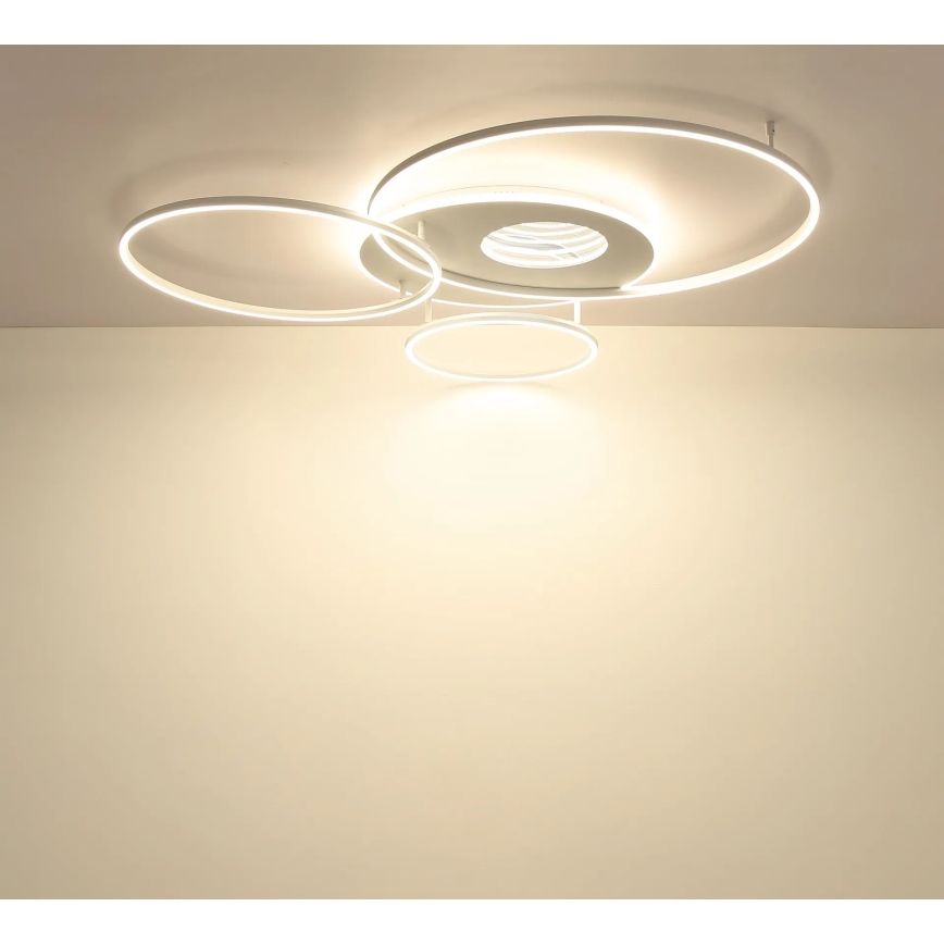 Globo - LED димируемо таванно осветително тяло LED/70W/230V 2700-6500K 105x26,5 cm бяло + дистанционно управление