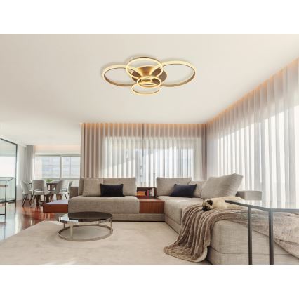 Globo - LED Плафониера LED/70W/230V 3000K 88x110 см бежов