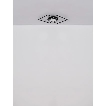 Globo - димируемо LED таванно осветително тяло LED/32W/230V 2700-6500K 42,6x42,6 см черно + дистанционно управление