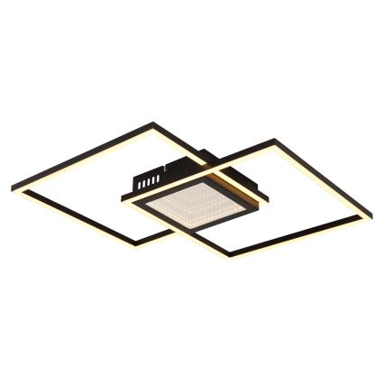 Globo - димируемо LED таванно осветително тяло LED/32W/230V 2700-6500K 42,6x42,6 см черно + дистанционно управление