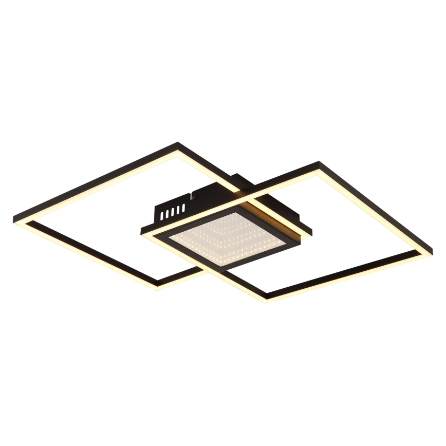 Globo - димируемо LED таванно осветително тяло LED/32W/230V 2700-6500K 42,6x42,6 см черно + дистанционно управление