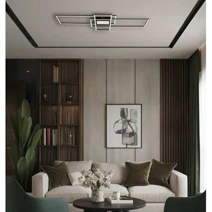 Globo - Димируемо LED таванно осветително тяло LED/60W/230V 2700-6500K 42x110,8 см черно + дистанционно управление