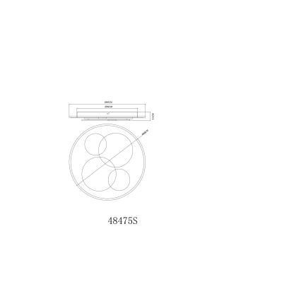 Globo - LED таванен плафон LED/40W/230V 3000K Ø 49 см