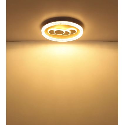 Globo - LED таванно осветително тяло LED/40W/230V 3000K Ø 49,5 cm златисто