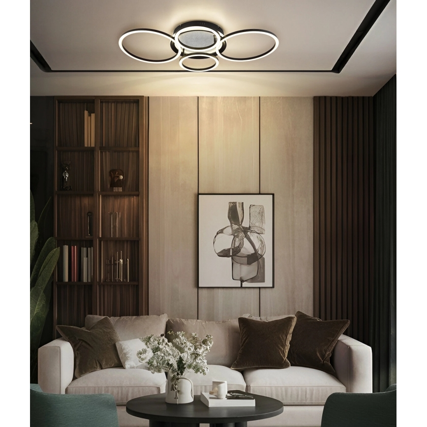 Globo - LED таванно осветително тяло LED/40W/230V 4000K 72x52 см черно