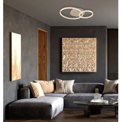 Globo - LED плафон LED/30W/230V 3000K 70x50 cm бежов