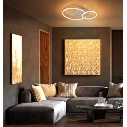 Globo - LED плафон LED/30W/230V 3000K 70x50 cm бежов
