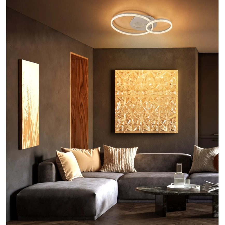 Globo - LED плафон LED/30W/230V 3000K 70x50 cm бежов
