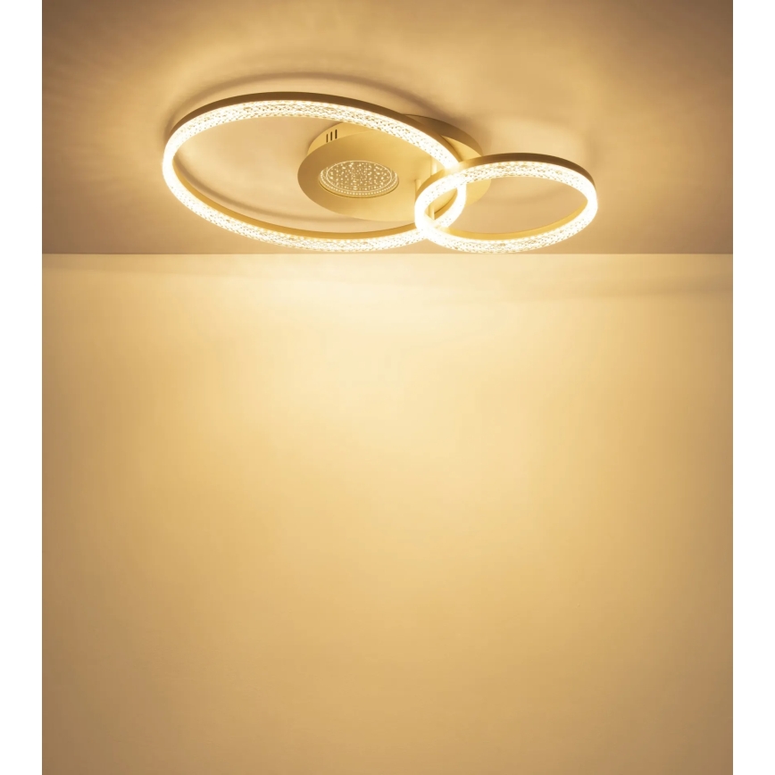Globo - LED плафон LED/30W/230V 3000K 70x50 cm бежов