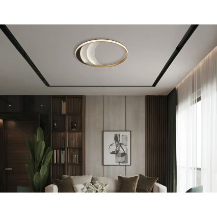 Globo - LED таванен плафон LED/40W/230V 3000/4000/6000K Ø 52 см, златист