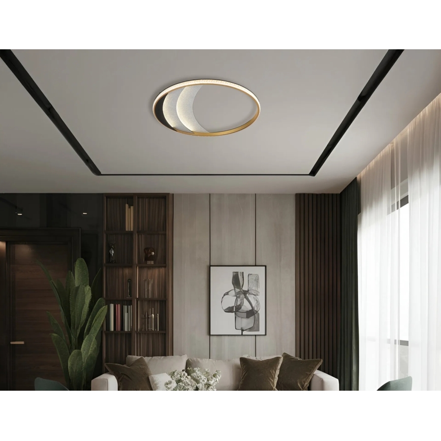 Globo - LED таванен плафон LED/40W/230V 3000/4000/6000K Ø 52 см, златист