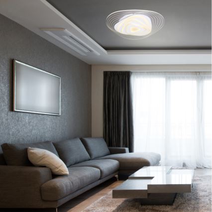 Globo - LED Димируем плафон LED/40W/230V 3000-6500K 50,2x48,8 см Wi-Fi Tuya + дистанционно управление