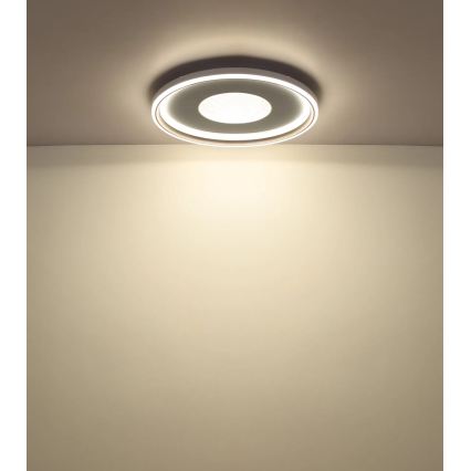 Globo - LED димируемо таванно осветително тяло LED/60W/230V 2700-6000K Ø 59 см бяло/кремаво + дистанционно управление