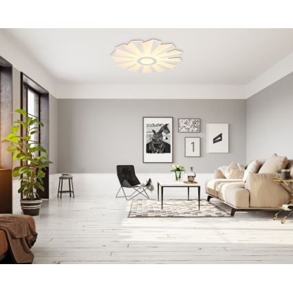 Globo - LED Димируем плафон LED/58W/230V 2700-6000K Ø 50 см бял + дистанционно управление