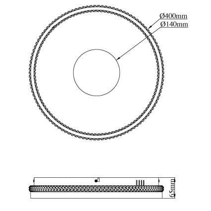 Globo - LED димируема плафониера LED/30W/230V 2700-6500K Ø 41 см + дистанционно управление
