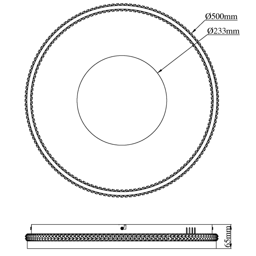 Globo - LED димируемо таванно осветително тяло LED/40W/230V 2700-6500K Ø 50,5 см + дистанционно управление