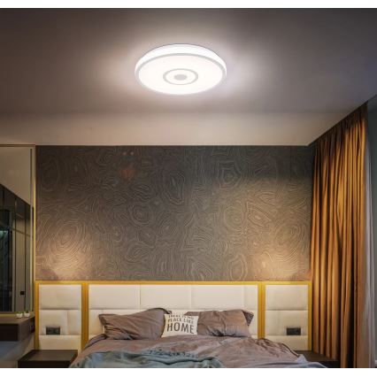 Globo - LED таванно осветително тяло LED/24W/230V 3000/4000/6000K Ø 38 см бял/матов хром