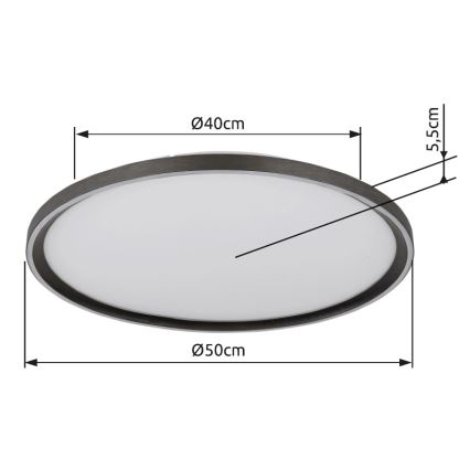 Globo - LED Димируем плафон LED/48W/230V Ø 50 cm 2700-6000K + дистанционно управление