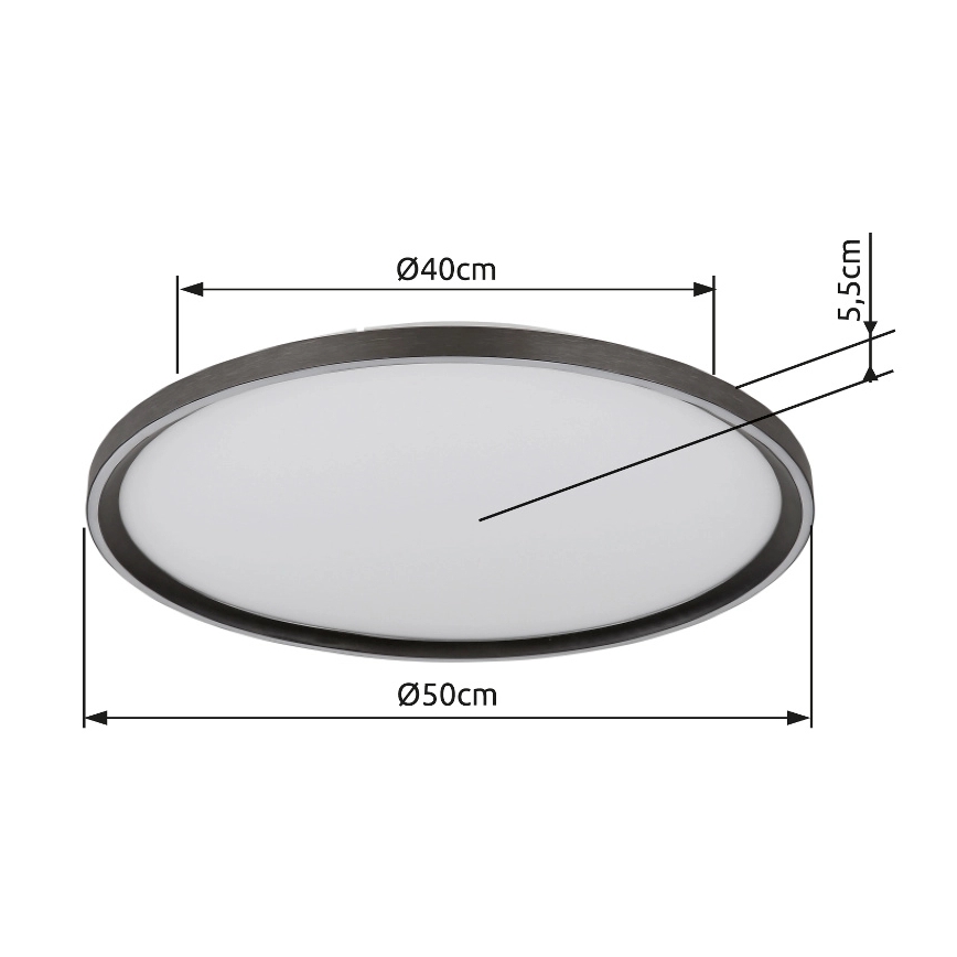Globo - LED Димируем плафон LED/48W/230V Ø 50 cm 2700-6000K + дистанционно управление
